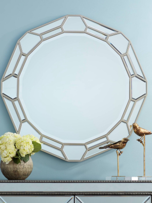 Possini Euro Design Possini Euro Braiden 33" Geometric Cut Wall Mirror