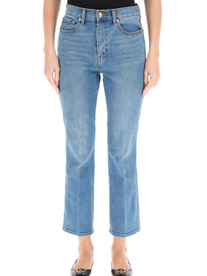 Tory Burch Boot Cut Cropped Jeans