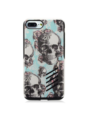 Insten Skull Hard Hybrid Tpu Case For Apple Iphone