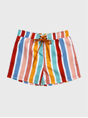 Pepita&me Boys' Stripe Volley Swim Trunk