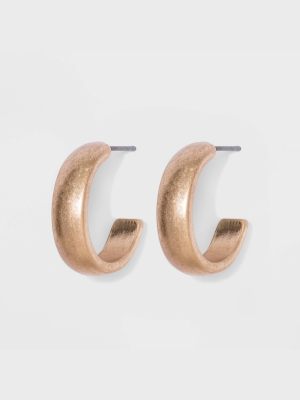 Open Hoop Earrings - Universal Thread™ Antique Gold