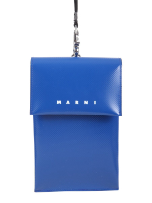 Marni Logo Printed Lanyard Phone Pouch