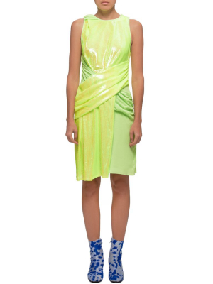 Wrapped Dress (13gp5200-fluo-yellow)