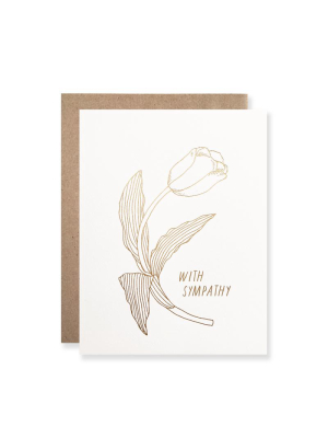 Hartland Brooklyn Sympathy Gold Foil With Sympathy Tulip