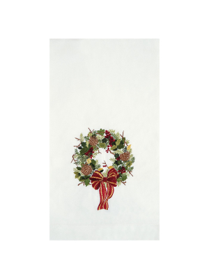 C&f Home Wreath Guest Towel