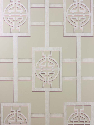 Sansui Wallpaper In Tan From The Cathay Collection By Nina Campbell