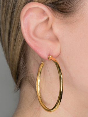 Gold Hoop Clip Earrings