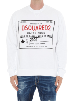 Dsquared2 Graphic Printed Crewneck Sweatshirt