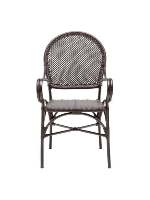 Made Goods Donovan Outdoor Arm Chair - Brown