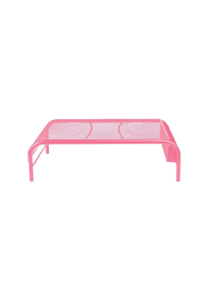 Mind Reader Mesh Monitor Stand/riser Pink