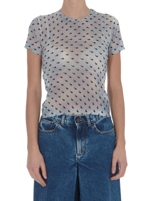 Maison Margiela Comma Print Sheer T-shirt