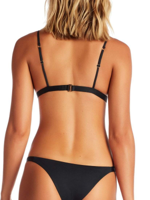 Vitamin A Ecolux Carmen Bikini Bottom In Black