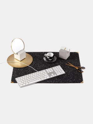 Recycled Rubber Deskmat - Speckled Black