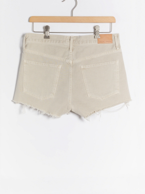 Citizens Of Humanity Annabelle Ultra High-rise Frayed Denim Shorts