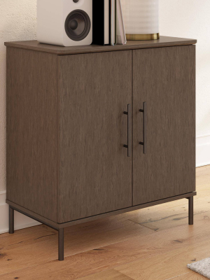 Vivinne Storage Cabinet Gray Oak - Cosmoliving By Cosmopolitan