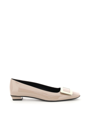 Roger Vivier Belle Buckled Ballerina Flats