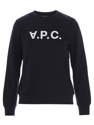 A.p.c. Viva Logo Flocked Sweatshirt