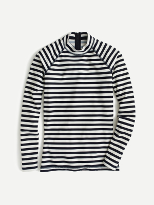 Long-sleeve Rash Guard In Classic Stripe