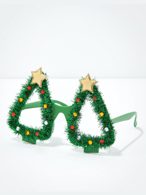 Aeo Tinsel Christmas Tree Glasses