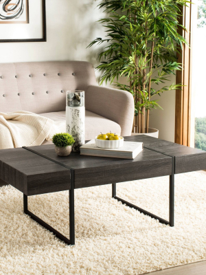 Tristan Rectangular Modern Coffee Table - Safavieh