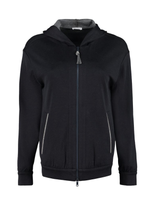 Brunello Cucinelli Zipped Hooded Sweatshirt