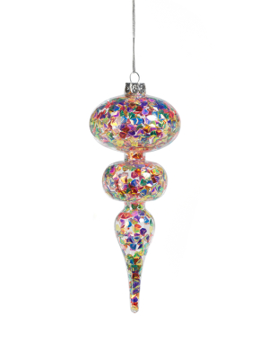 Multicolor Sequin Ornament - Set Of 4