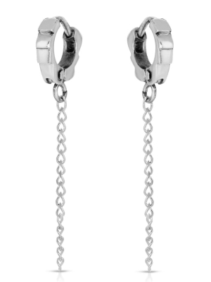 Svelte-link Cuff Earrings