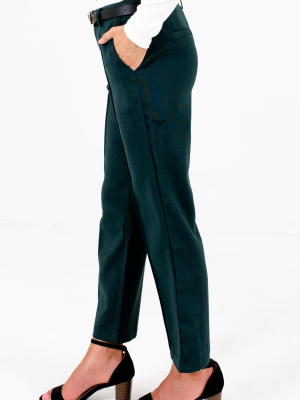 Taking Care Of Business Dark Teal Pants