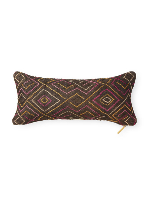 Kuba Cloth Lxxii - Lumbar Pillow