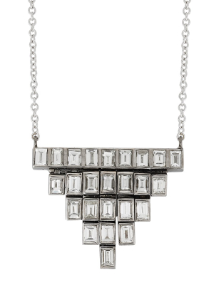 Pyramid Baguette Necklace W-d