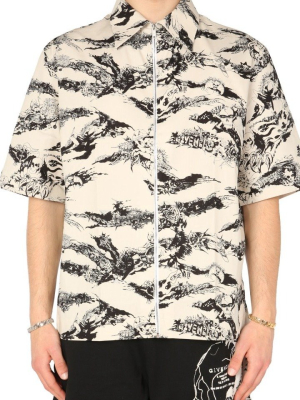 Givenchy Gothic Printed Zipped Shirt