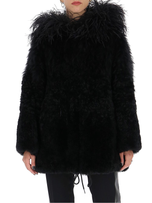 Prada Hooded Fur Coat