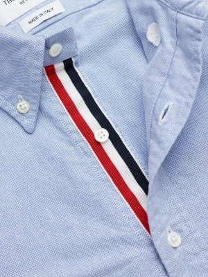 Striped Placket Oxford Shirt