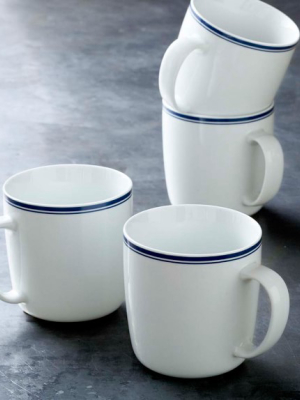 Open Kitchen By Williams Sonoma Bistro Mugs, Blue