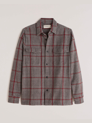 Heavyweight Flannel Shirt Jacket