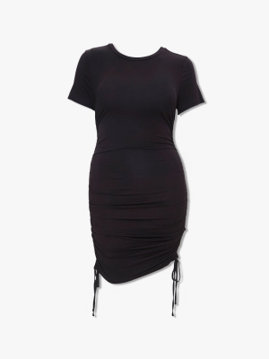 Plus Size Ruched T-shirt Dress