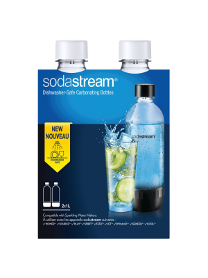 Sodastream Carbonating Bottle 2pk - White