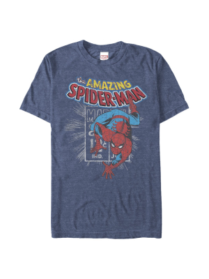 Men's Marvel Spider-man Comic Book Cent T-shirt