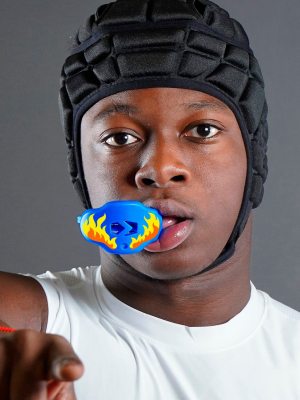 Blue Fire Football Mouthguard