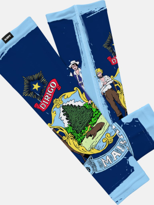 Maine State Flag Arm Sleeve