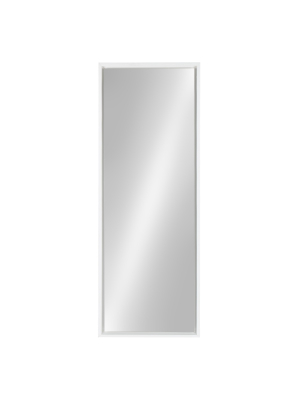 16" X 48" Evans Framed Wall Panel Mirror White - Kate And Laurel