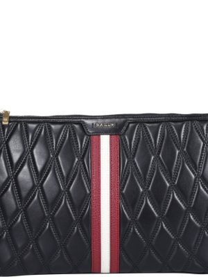 Bally Dasky Logo Print Clutch Bag