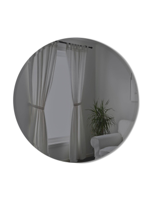 36" Hub Bevy Beveled Wall Mirror Smoke - Umbra