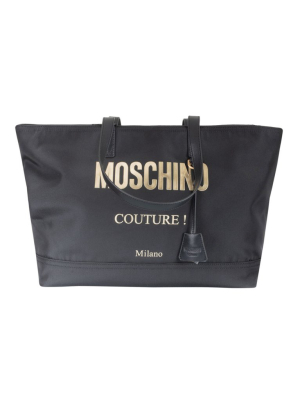 Moschino Logo Print Tote Bag