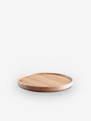 7" Tray In Wood By Hasami