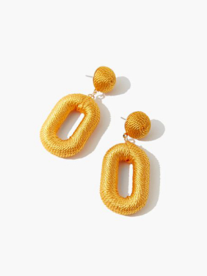 Threaded Geo Drop Earrings