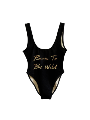 Born To Be Wild W/ Cheetah Text  [swimsuit]