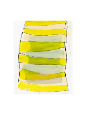 Summer Stripes Limone Art Print