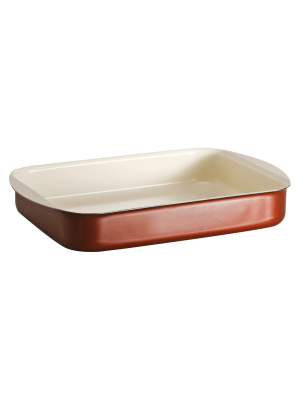 Tramontina Style Ceramica 14"x10" Aluminum Roasting Dish - Metallic Copper