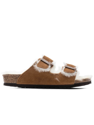 Birkenstock Kids Arizona Shearling Suede - Mink